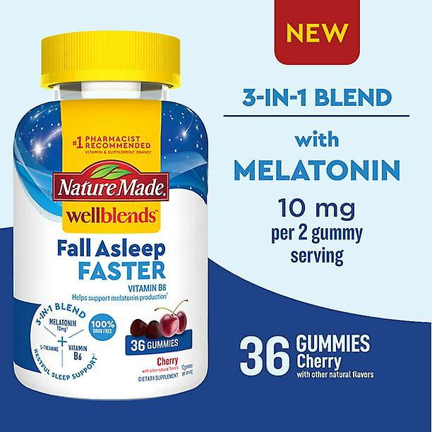 Nature made wellblends fall asleep faster gummies, sleep aid supplement, 36 count on Productcaster.