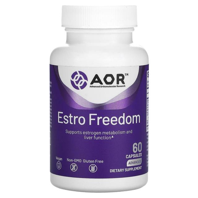 Advanced Orthomolecular Resear Pesquisa Ortomolecular Avançada AOR, Estro Freedom, 60 Cápsulas on Productcaster.