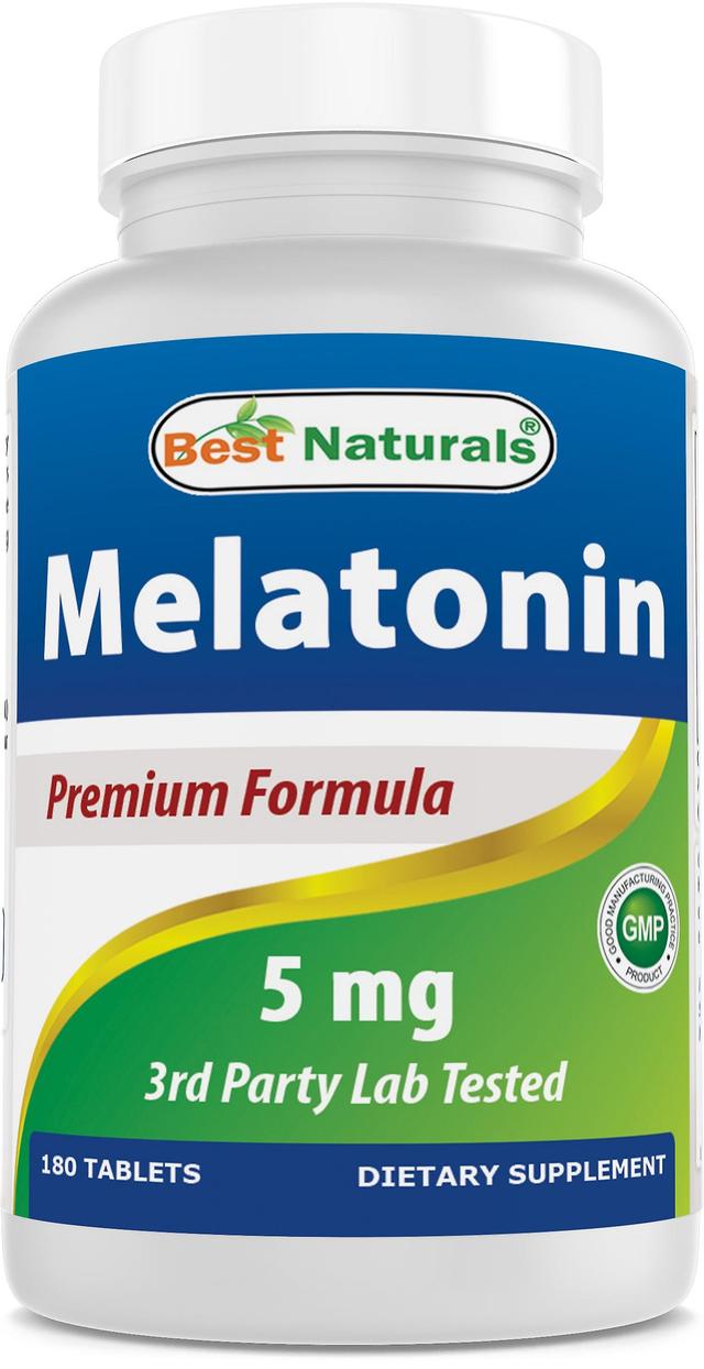 Best naturals melatonin 5 mg 180 tablets | drug-free nighttime sleep aid - melatonin for sleep and relaxation on Productcaster.