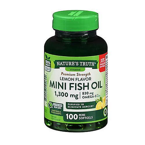 Nature's Truth Nature'S Truth Vitamins Mini Fish Oil Softgels Premium Strength,1300 mg,100 Caps (Pack of 1) on Productcaster.