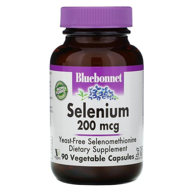 Bluebonnet Nutrition, Selen, Selenometionin, 200 mcg, 90 Vegetabilisk kapsel on Productcaster.