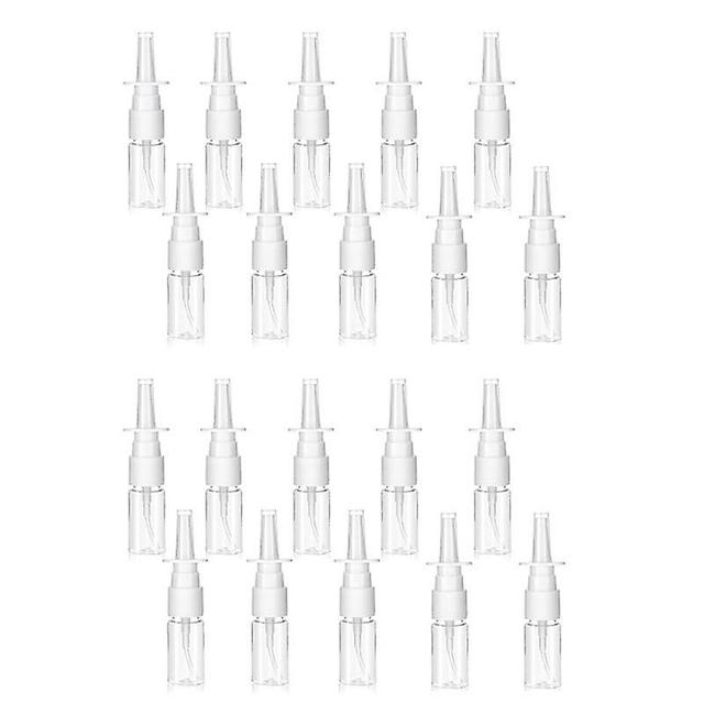 20Pcs Nasal Spray Bottle, 10ML Clear Small Empty Nose Spray Bottle Reusable Fine Mist Sprayers for Travel Transparent on Productcaster.