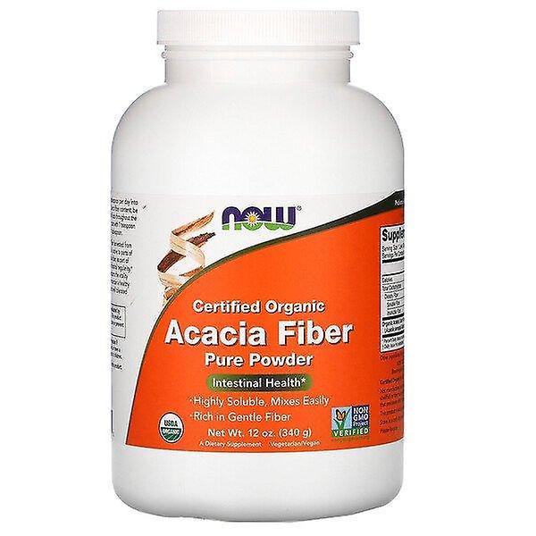 NOW Foods Ora Alimenti, Certificati Biologici, Fibra di Acacia, Polvere, 12 oz (340 g) on Productcaster.