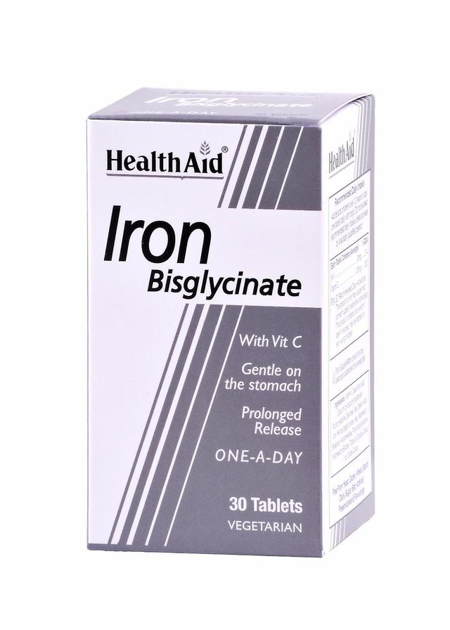 Health Aid Iron Bisglycinate (Iron with Vitamin C), 30 Tablets on Productcaster.