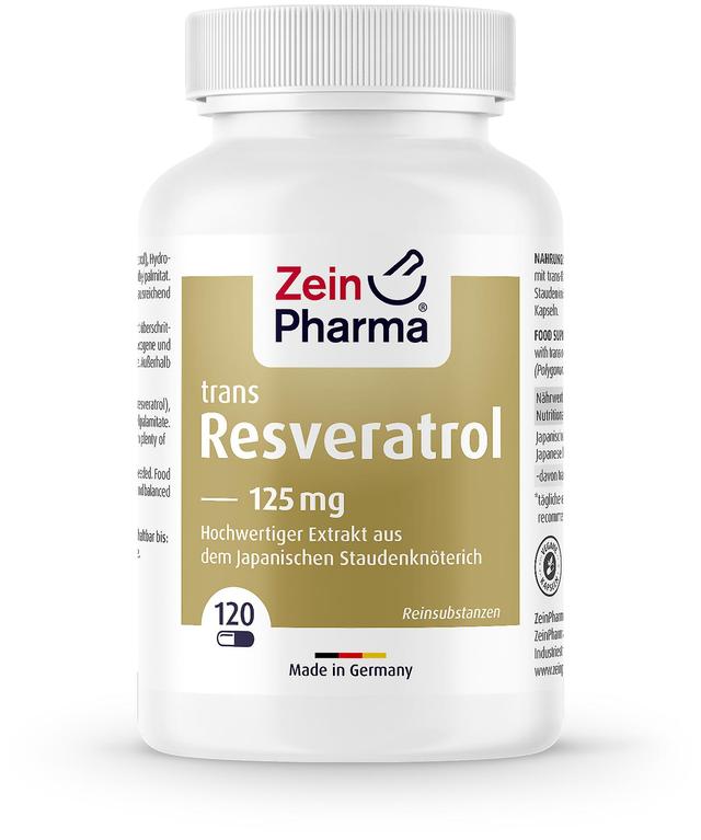 Zein Pharma Resveratrol 125mg 120 Capsules on Productcaster.