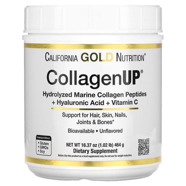 California Gold Nutrition, CollagenUP, hydrolyserede marine kollagenpeptider med hyaluronsyre og on Productcaster.