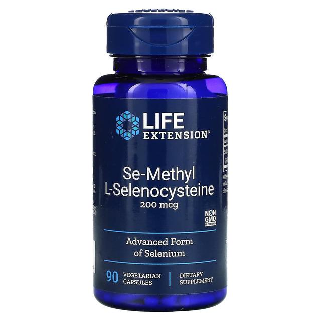 Life Extension Elämän pidentäminen, se-metyyli-L-selenokysteiini, 200 mcg, 90 kasvissyöjäkapselia on Productcaster.