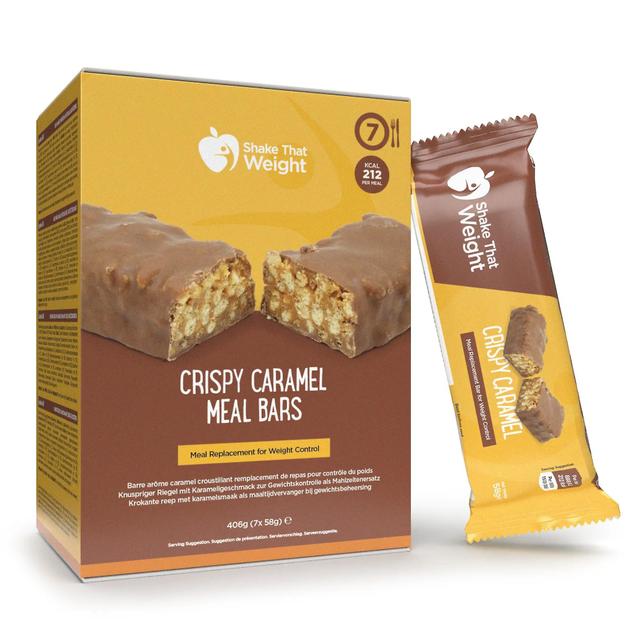 Shake That Weight Crispy Caramel Bars - 7 Meals on Productcaster.