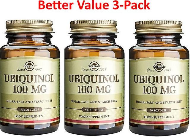 Solgar Ubiquinol 100mg Softgels, 50 (x3 PACKS) on Productcaster.