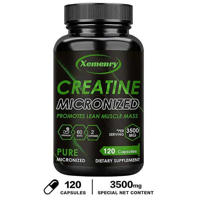 Vorallme Maximum Strength Creatine Monohydrate 3500 Mg 120 Capsules Supports Brain And Focus, Enhances Strength And Athletic Performance on Productcaster.