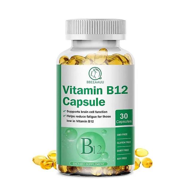 500mcg Vitamin B12 Capsules Support Energy Protect Blood Cell & Immune Heart Health Healthy Food Daily Vitamin Supplementshuamade Huamade 30PCS on Productcaster.