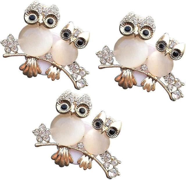 3 stuks Crystal Owl Auto Luchtverfrisser Clips Auto Air Outlet Parfum Clips Aromatherapie Diffuser Met Fr on Productcaster.