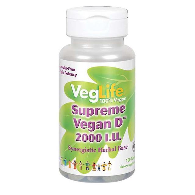 VegLife Supreme Vegan D, 2, 000 IU, 100 Tabs (Pack of 3) on Productcaster.