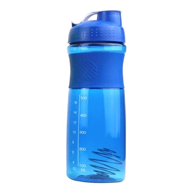 Tyuhe 760ml Shaker Bottle Eco-friendly Large Capacity Plastic Protein Powder Mixing Bottle Supplies for Outdoor Blue on Productcaster.