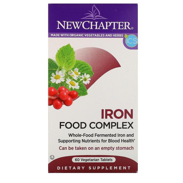 New Chapter, Iron, Food Complex, 60 Vegetarian Tablets on Productcaster.