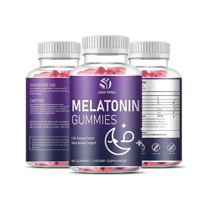 Melatonina Żelki 10 mg 20 mg Dorośli z L-teaniną, tryptofanem, B6, B12 Dodatkowa siła 1 tabletka 60 kapsułek 2pcs on Productcaster.