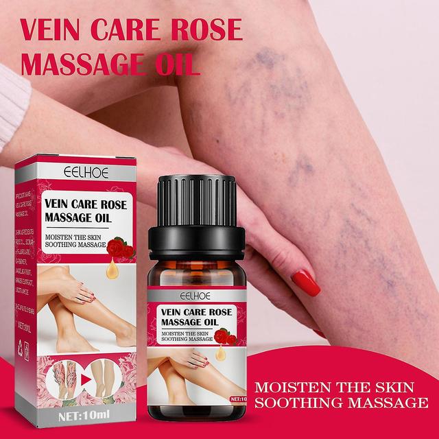 Eelhoe Rose Vein Care Essential Oil Leg Massage Varicose Veins Improve Blood Circulation Lymphatic Leg Care Massage Oil1pcs) -GSL 1PCS on Productcaster.