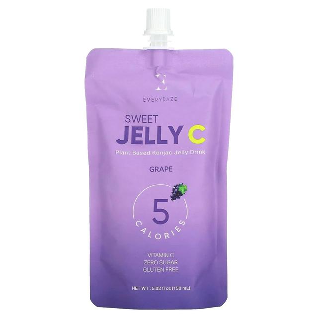 Everydaze, Sweet Jelly C, Plant Based Konjac Jelly Drink, Grape, 5.02 fl oz (150 ml) on Productcaster.