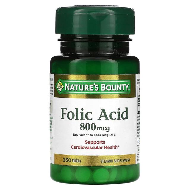 Natures Bounty Nature's Bounty, Folic Acid, 800 mcg, 250 Tablets on Productcaster.