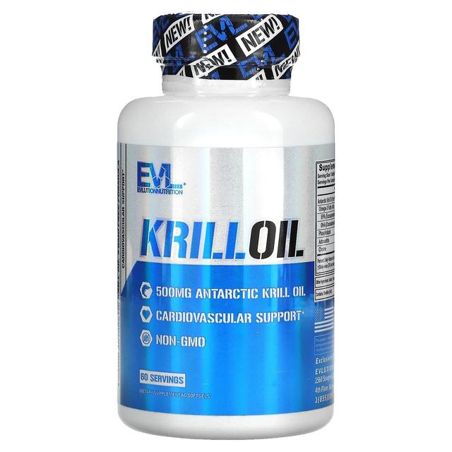 EVLution Nutrition, Krillöl, 500 mg, 60 Kapseln on Productcaster.