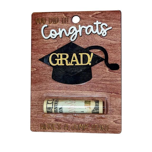 Graduation Money Holder Congrats Grad Card Holder Decoration Graduation Party Gift Light Brown on Productcaster.