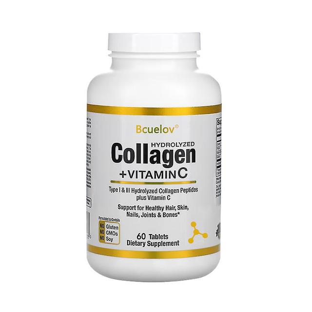 Vorallme Hydrolyzed Collagen Peptides+vitamin C Anti-aging, Whitening Supports Hair,skin,nails,joints&bones-contains - Non-gmo 60 count-1 bottle on Productcaster.