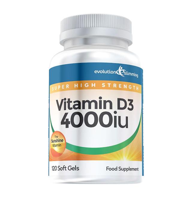 Vitamin D D3 4,000iu Super Strength Soft Gels - 120 Soft Gels - 120 Soft Gel Capsules - Vitamin Supplement - Evolution Slimming on Productcaster.