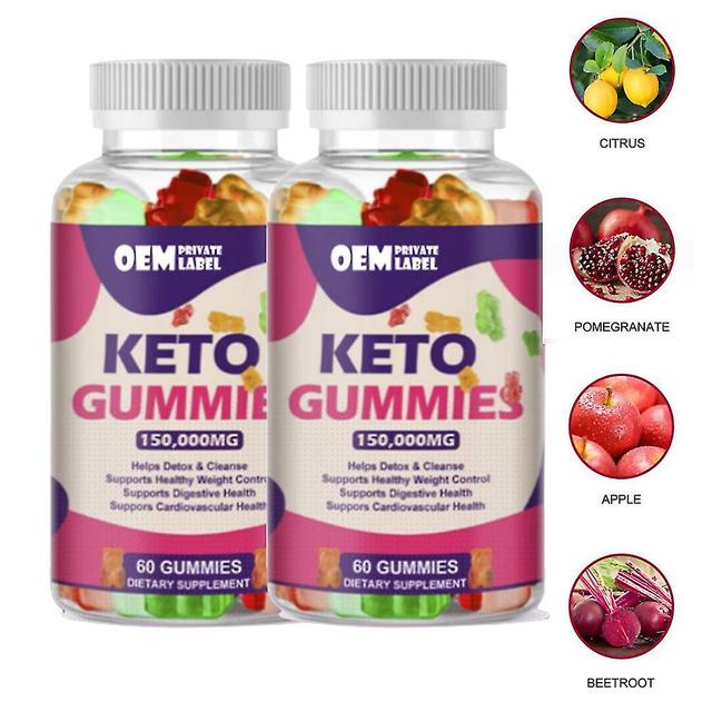 60ct Keto Diet Gummies Omenaviinietikka Ketogeeniset karhukumit 2PCS on Productcaster.