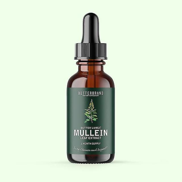 Mullein Leaf Extract Drops, Mullein Leaf Extract Support Lung Cleanse Ademhalingsfunctie voor een gezonde ademhaling Natuurlijke supplement tinctuu... on Productcaster.