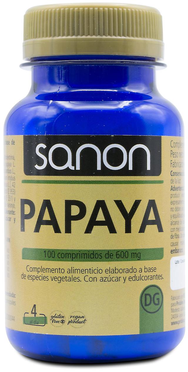 Sanon Papaya 600 mg 100 Comp 80 gr on Productcaster.