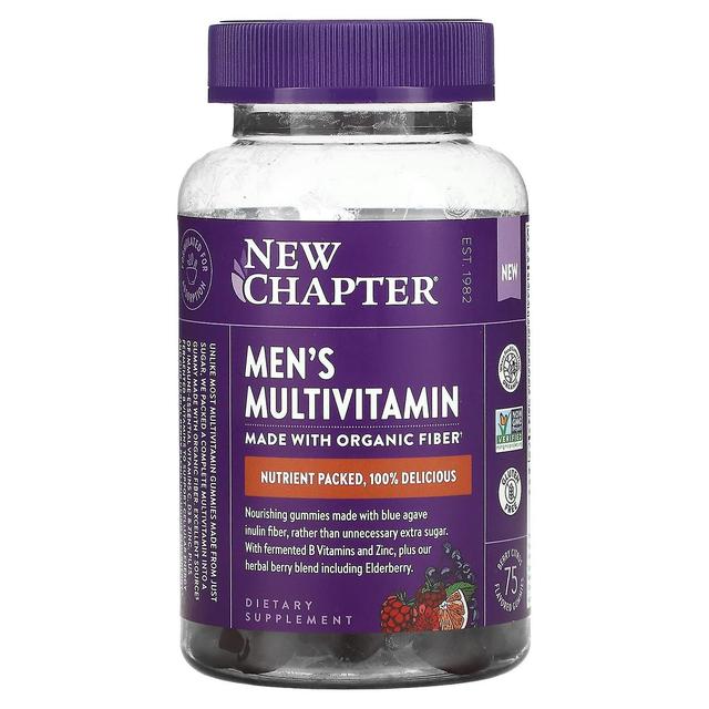 New Chapter Novo Capítulo, Multivitamínico Masculino, Berry Citrus, 75 Gummies on Productcaster.