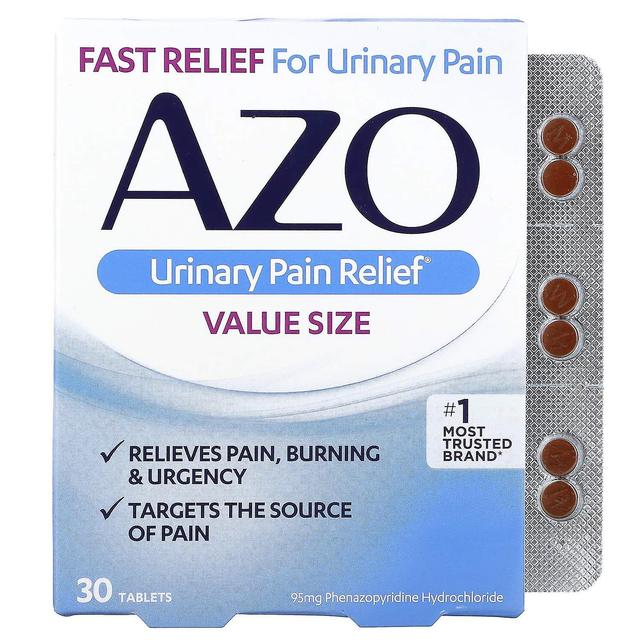 Azo, Urinary Pain Relief, 30 Tablets on Productcaster.