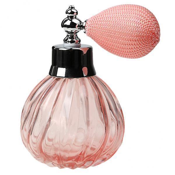 2xrefillable Glass Perfume Bottle Short Atomizer Perfume Spray 100ml Pink on Productcaster.