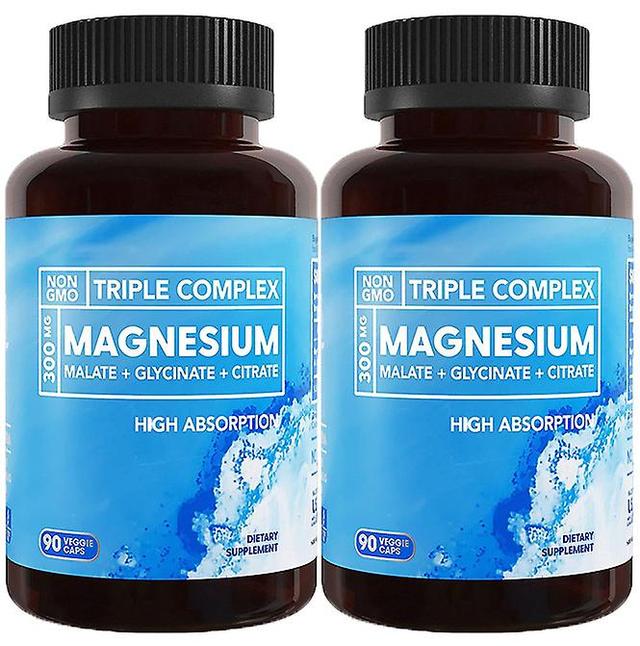 Swhyv Triple Magnesium Complex | 300mg of Magnesium Glycinate, Malate, & Citrate for Muscles, Nerves, & Energy | High Absorption | Vegan, Non-GMO |... on Productcaster.