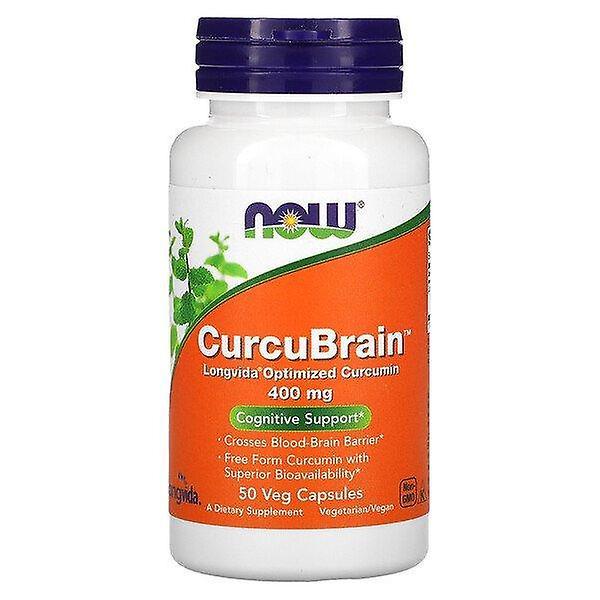 Now Foods, CurcuBrain, Soporte Cognitivo, 400 mg, 50 Cápsulas Veg on Productcaster.