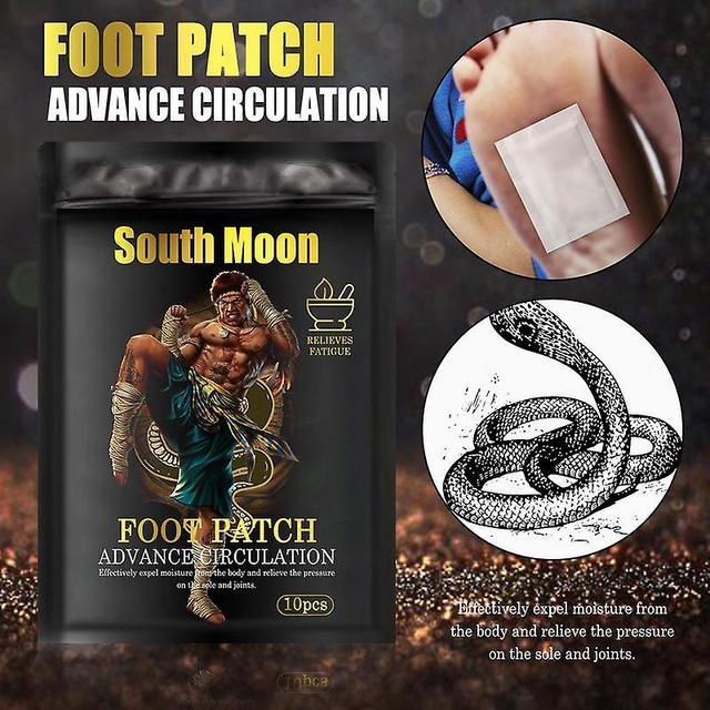 Beculerty Snake Venom Dehumidification Detox Foot Patch Body Care Help Sleep Health Care Deep Cleansing Foot Patch 10pcs on Productcaster.