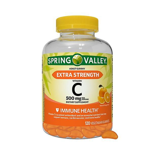 Spring valley extra strength vitamin c, 500 mg vegetarian gummies, 120 count on Productcaster.