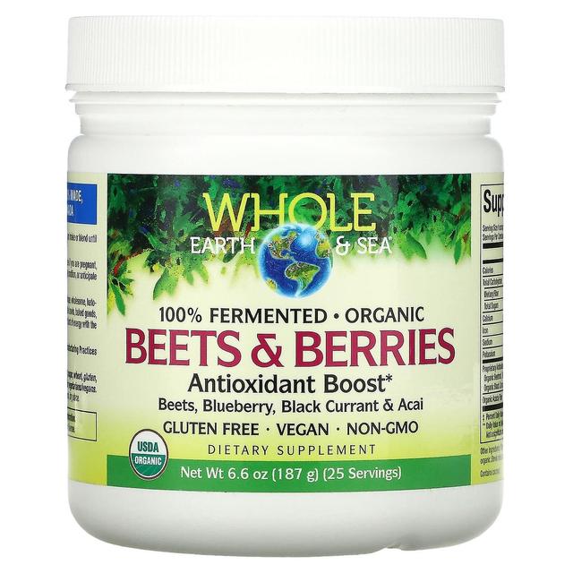 Natural Factors, Whole Earth & Sea, Beets & Berries Antioxidant Boost, 6.6 oz (187 g) on Productcaster.