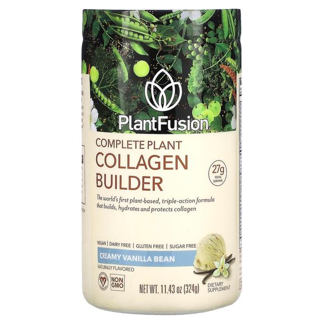 PlantFusion, Kompletny budowniczy kolagenu roślinnego, Kremowe ziarno wanilii, 11.43 oz (324 g) on Productcaster.