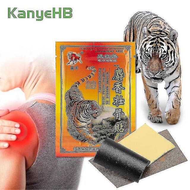 8pcs/bag Tiger Balm Arthritis Pain Patch Body Relaxation Herbal Plaster Muscle Neck Sprain Joint Relieve Pain Sticker H083 on Productcaster.