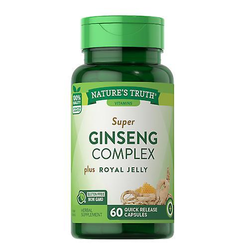 Sundance Nature's Truth Super Ginseng Complex Plus Royal Jelly Quick Release Capsules,800 Mg ,60 Caps (Pack of 2) on Productcaster.