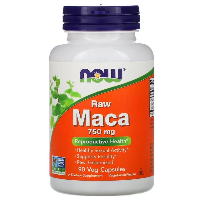 Now Foods, Maca, Raw, 750 mg, 90 Cápsulas Veg on Productcaster.