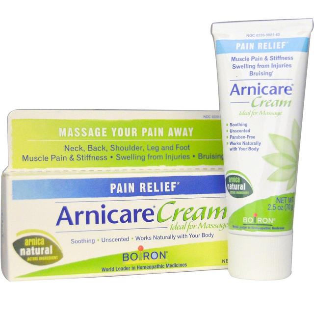 Boiron, Arnicare Cream, Pain Relief, Unscented, 2.5 oz (70 g) on Productcaster.