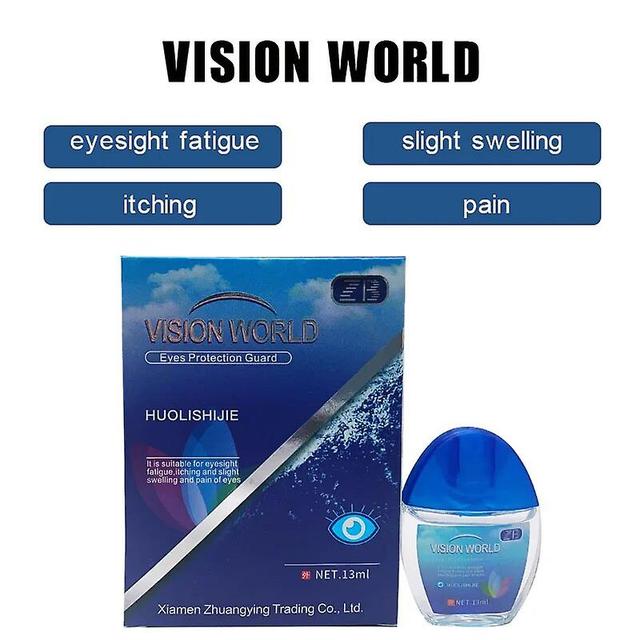 Jiechannel Eye Drops Eyes Clean Anti-Itchy 13ml Natural Dressing Dry Moisturizing Products Relieves Removal Fatigue Eyes Health Care Liquid on Productcaster.