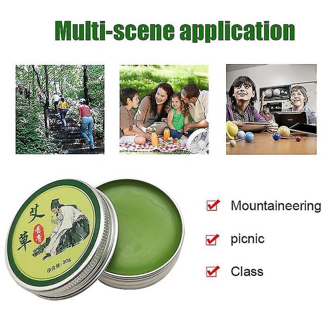 30g Wormwood Ointment Cooling Oil Moxa Moxibustion Cream Balm Anti Motion Itching Menthol Essential Oil Medical Herbal Plaster- on Productcaster.