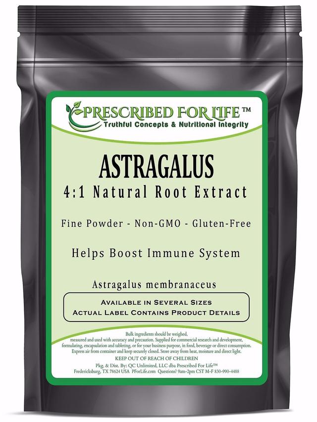 Prescribed For Life Astrágalo-4:1 Extracto de raíz natural en polvo (astrágalo membranaceus) 2 kg (4.4 lb) on Productcaster.