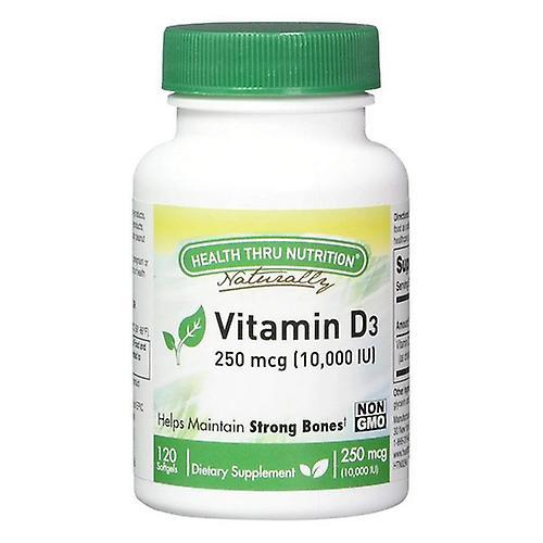 Health Thru Nutrition Vitamin D3,10000 IU ,120 Softgel (Pack of 3) on Productcaster.