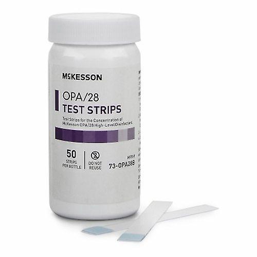 McKesson OPA Concentration Indicator OPA/28 Pad 50 Test Strips Bottle Single Use, Count of 1 (Pack of 1) on Productcaster.