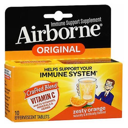 Airborne Effervescent Health Formula, Orange 10 tabs (Pack of 2) on Productcaster.