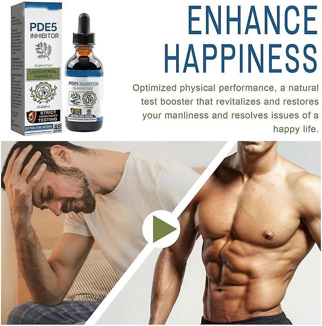 HOH Pde5 Inhibitor Supplement Drops, Pde5 Drops, Men's Drops, Secret Drops For Strong Men, Improving Hardness Endurance Secret Happy Drops 1pcs on Productcaster.